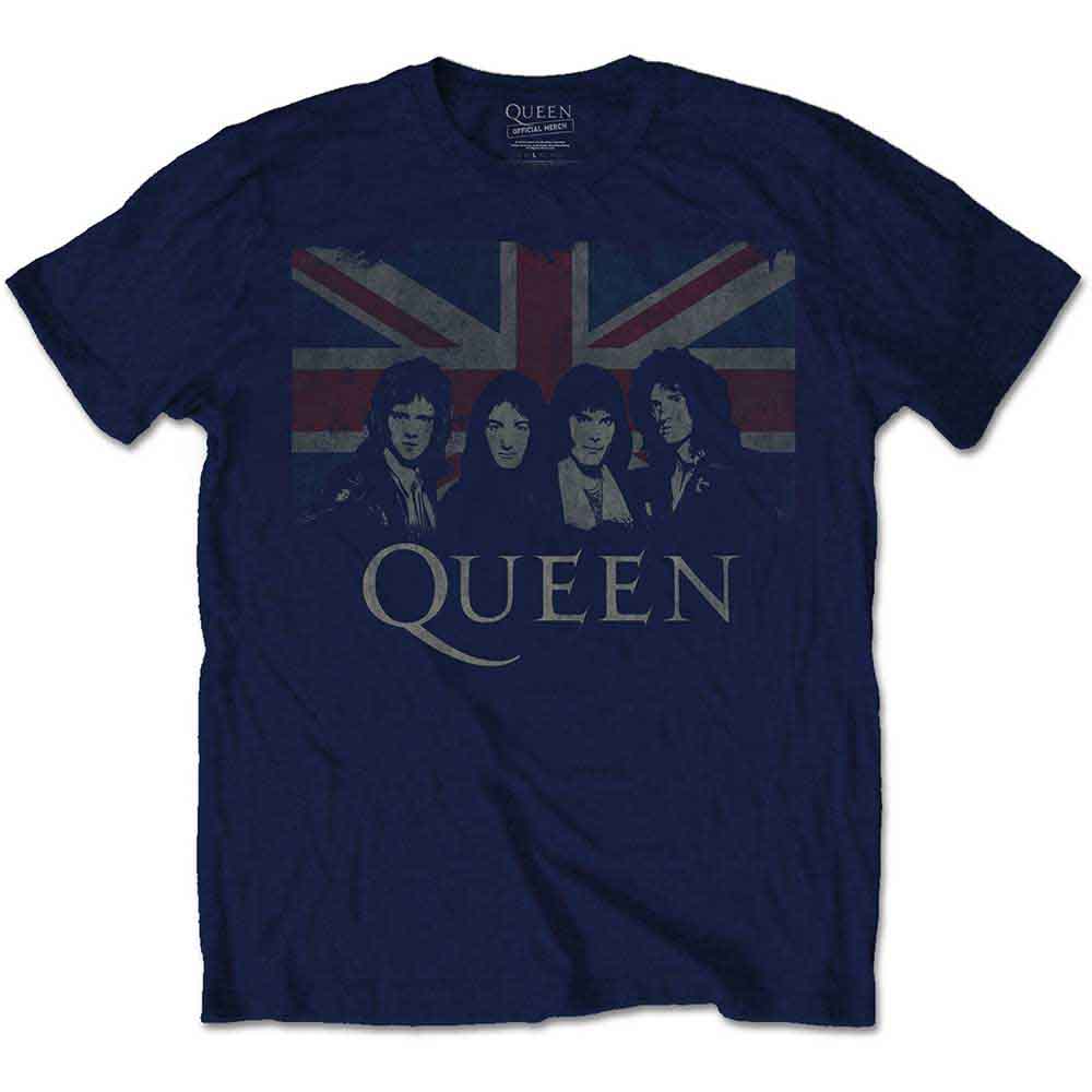 Queen - Vintage Union Jack Blue