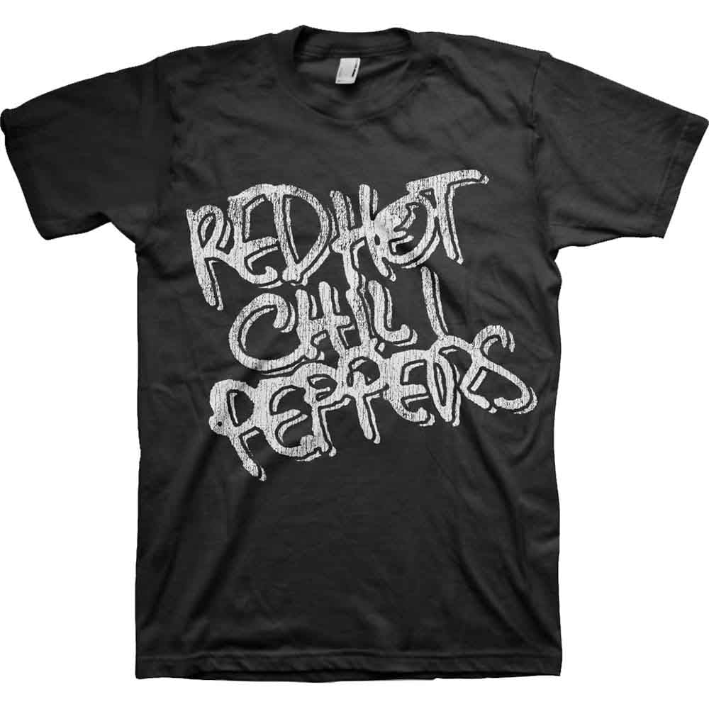 RED HOT CHILI PEPPERS - Black & White Logo Black