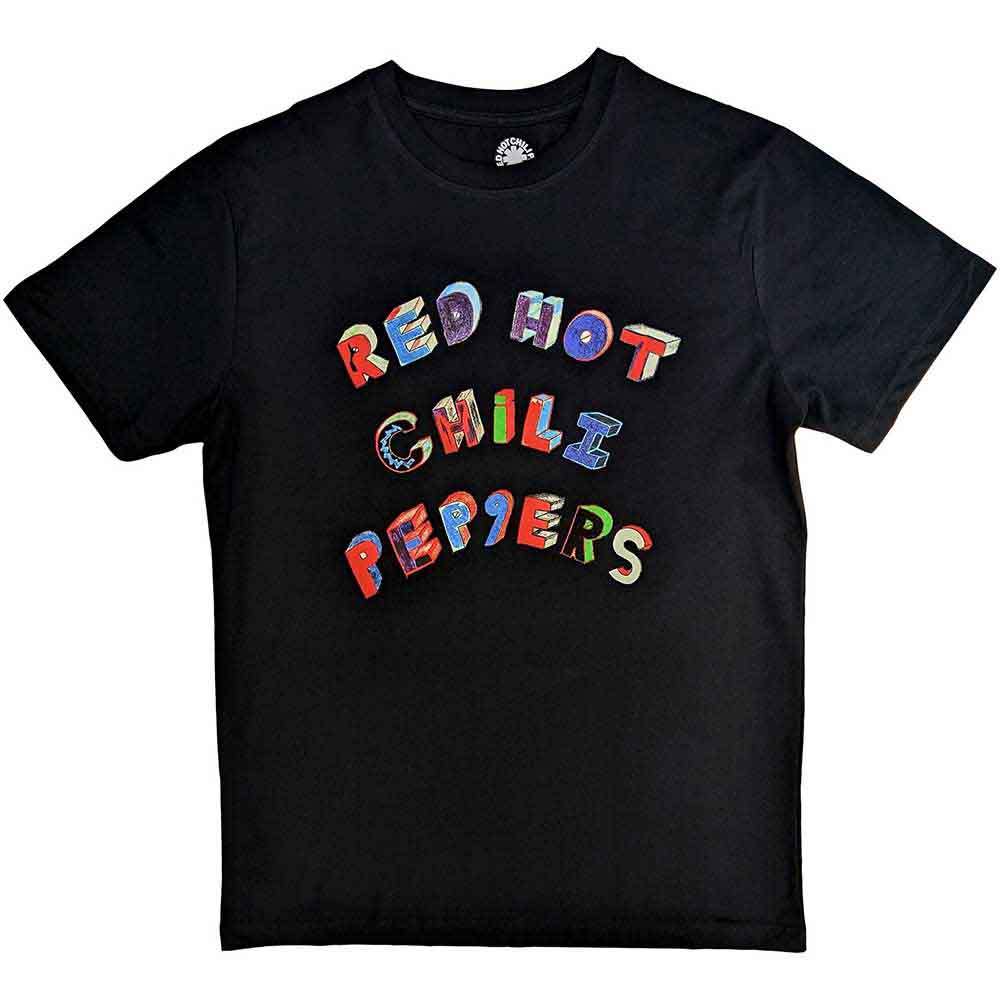 RED HOT CHILI PEPPERS - Colourful Letters Black