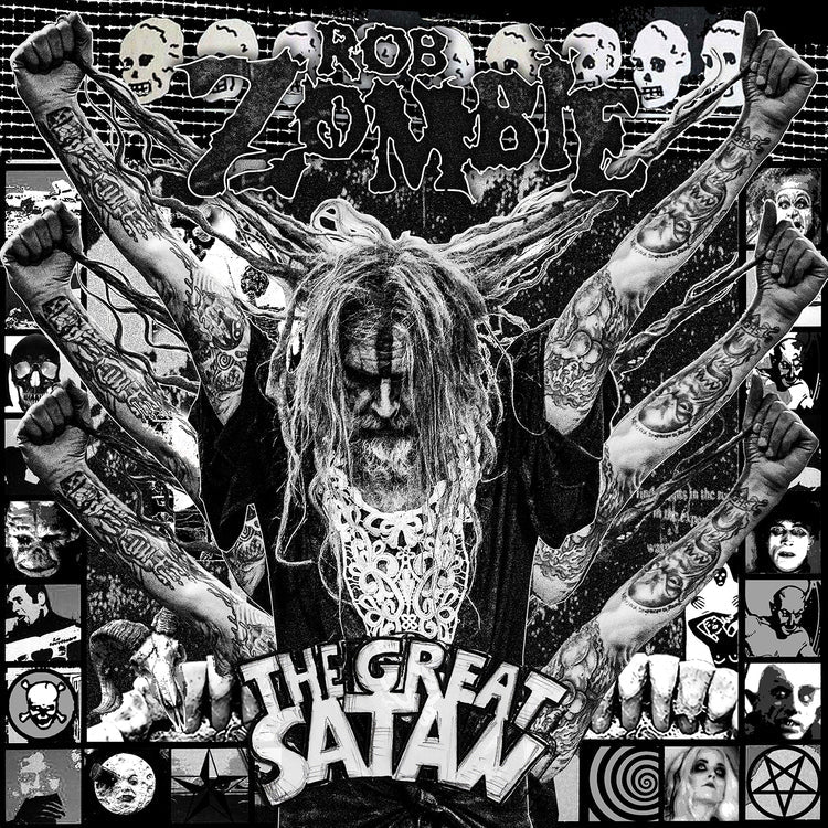Rob Zombie - The Great Satan (Indie Exclusive) [Black And White Marbled Vinyl]