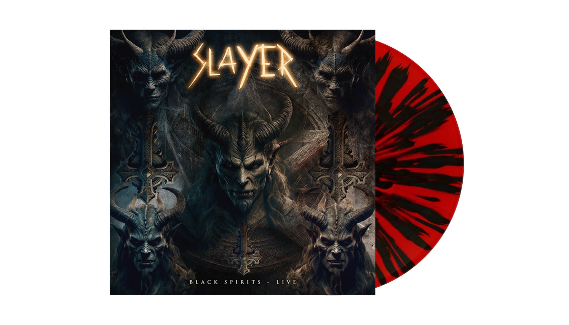 SLAYER - Black Spirits - Live (Red W/ Black Splatter Vinyl) (Vinyl)