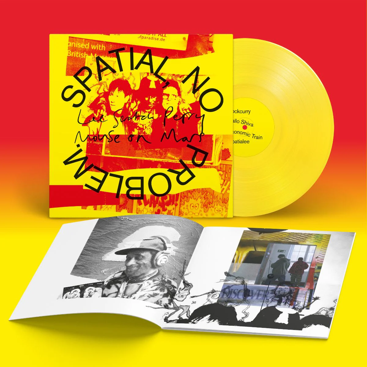 Lee 'Scratch' & Mouse On Mars Perry - Spatial, No Problem. (Indie Exclusive, Yellow Vinyl)