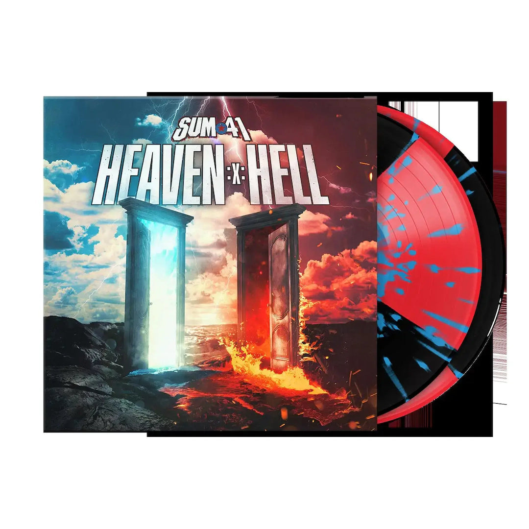 Sum 41 - Heaven :x: Hell (Indie Exclusive 2xLP Red & Black With Blue S