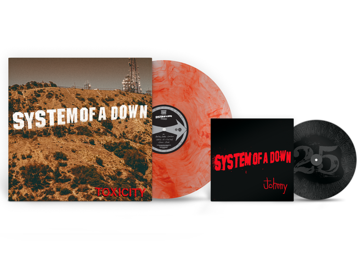 System Of A Down - Toxicity (With Bonus 7", "Scarlett Marble" Colored Vinyl, 25th Anniversary Edition, Poster)