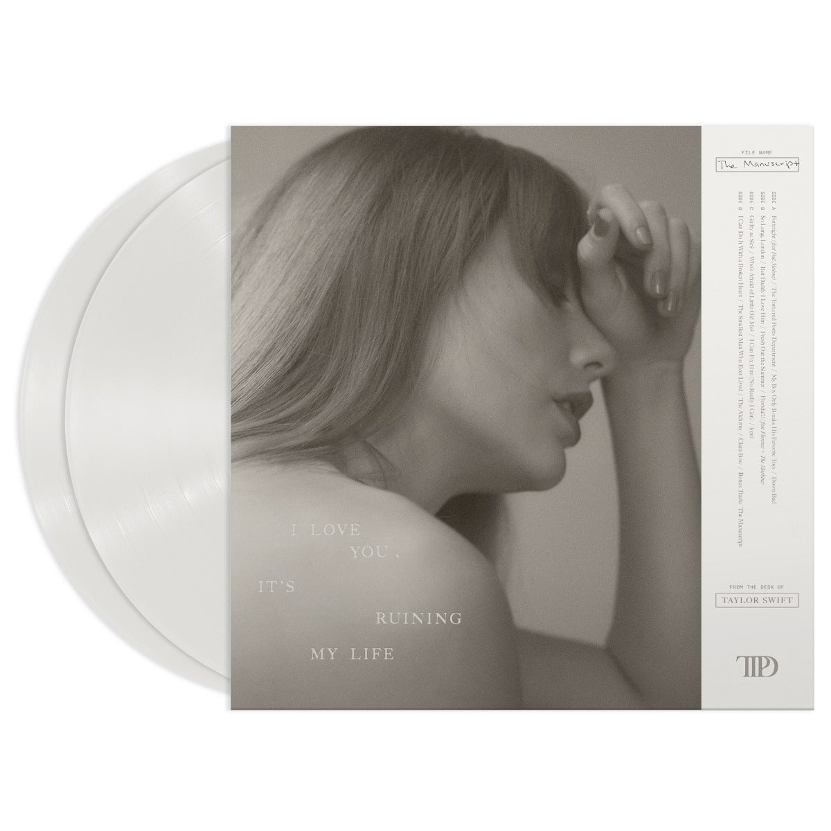 Taylor Swift - The Tortured Poets Department [Explicit Content] (Ghosted White Vinyl, Bonus Track) (2 LP)