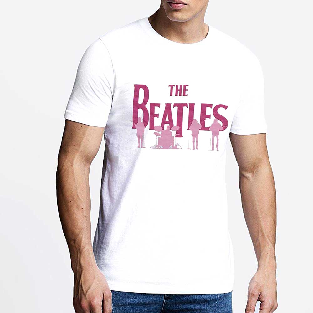 The Beatles - Band Silhouettes White