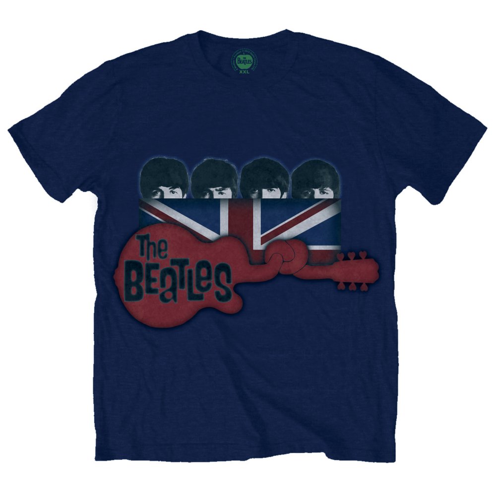 The Beatles - Guitar & Flag Blue