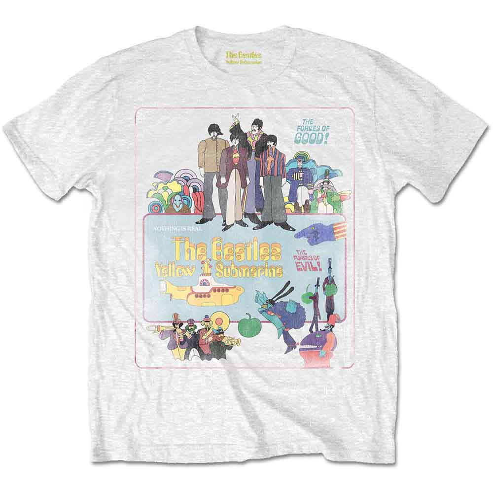 The Beatles - Yellow Submarine Vintage Movie Poster White