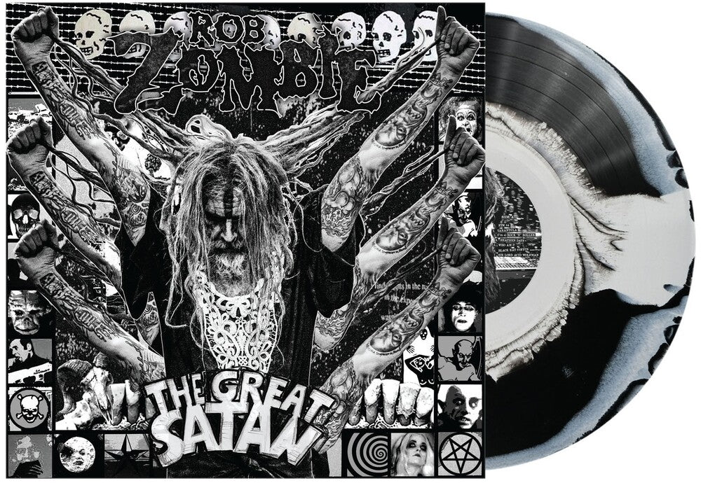Rob Zombie - The Great Satan (Indie Exclusive) [Black And White Marbled Vinyl]