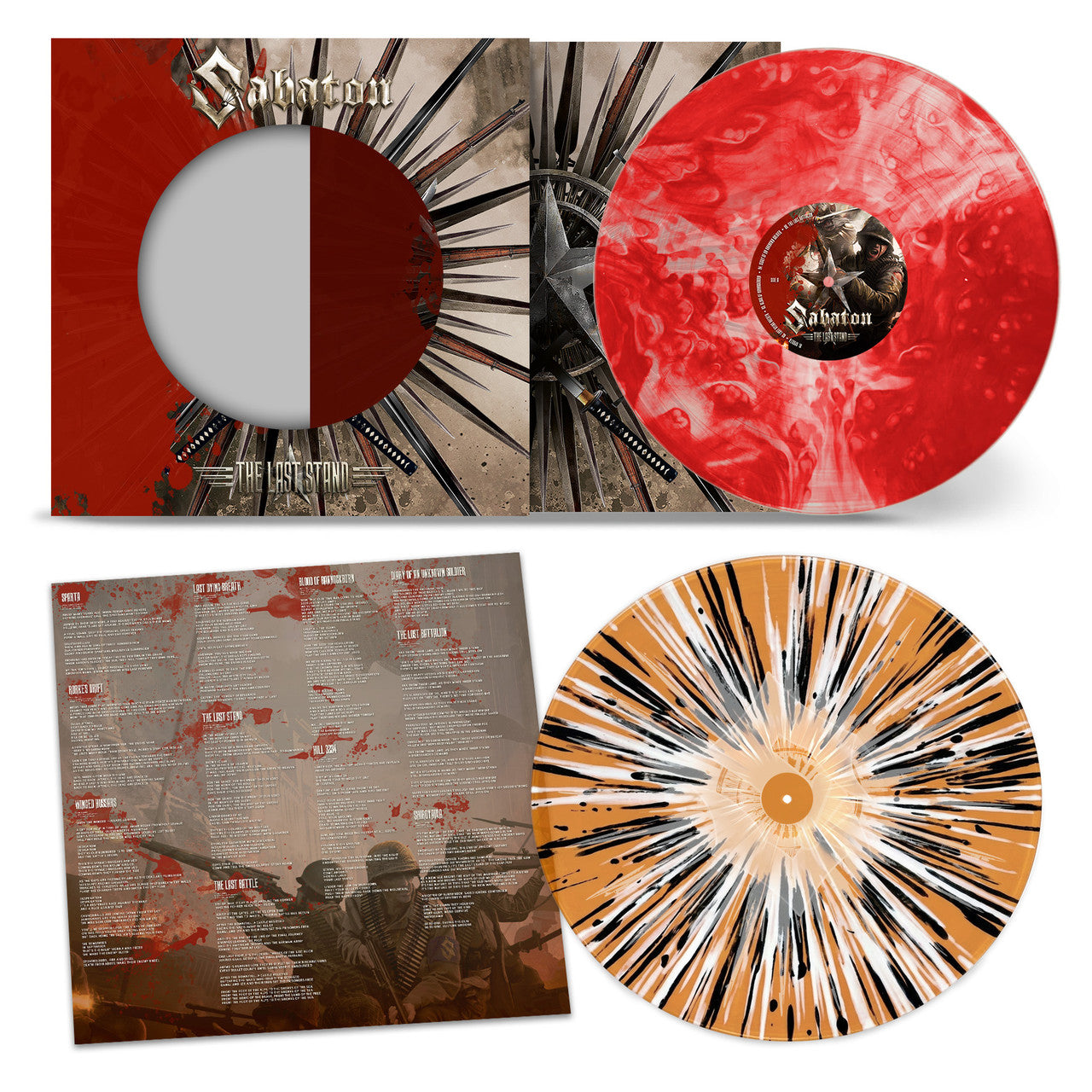 Sabaton - The Last Stand (10th Anniversary Edition) [Bloodstone Marbled + Spartan Sunset Splatter] [2LP]