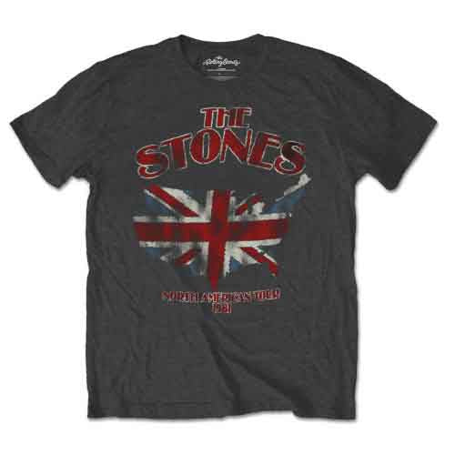 The Rolling Stones - Union Jack US Map Grey