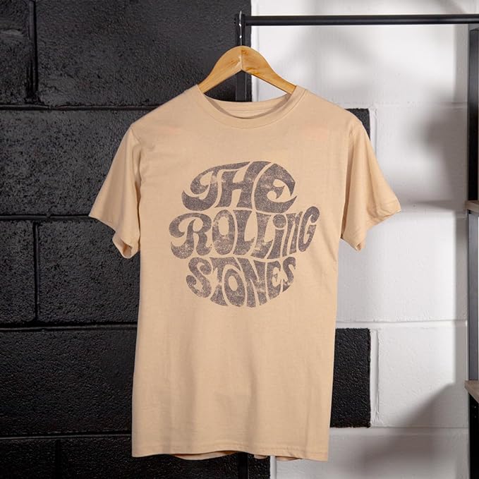 The Rolling Stones - Vintage 1970s Logo Beige