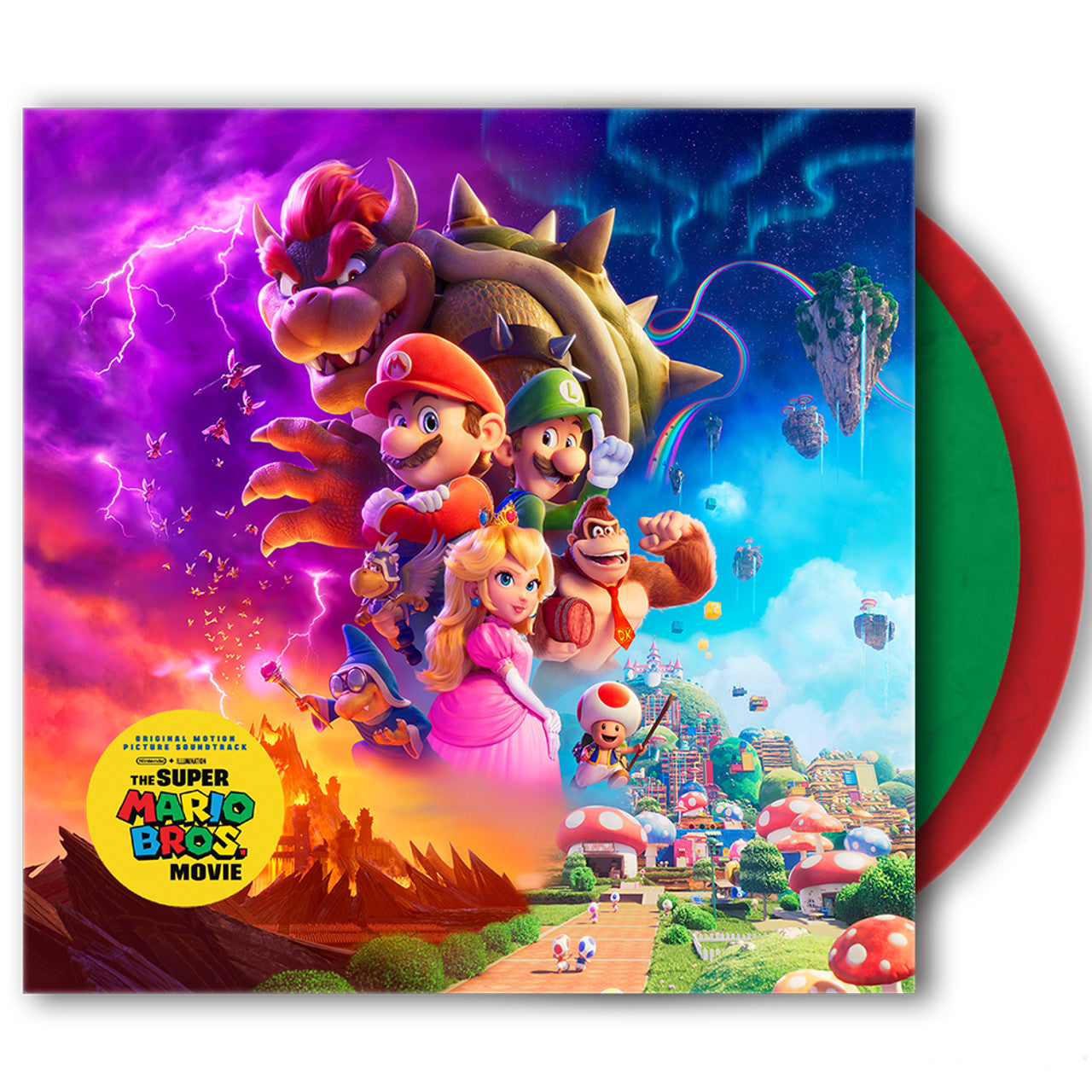 Order The Super Mario Bros. Movie: Original Soundtrack (2xLP Red + Green Vinyl)