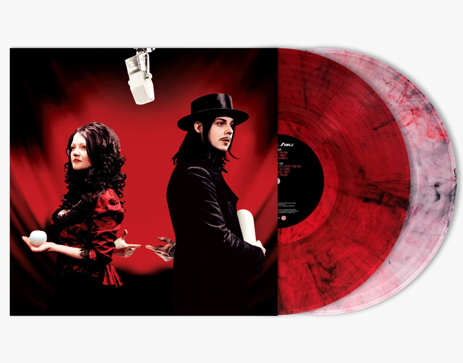 The White Stripes - Get Behind Me Satan (20th Anniversary Limited 2 LP Red/Clear W/Black Wisps)
