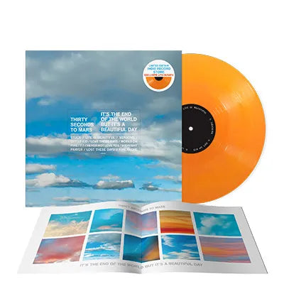Order Thirty Seconds To Mars - It's The End Of The World But It's A Beautiful Day (Indie Exclusive, Limited Edition Orange Vinyl + Lithograph)