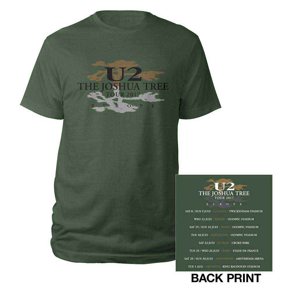 U2 - Joshua Tree Logo 2017 Green