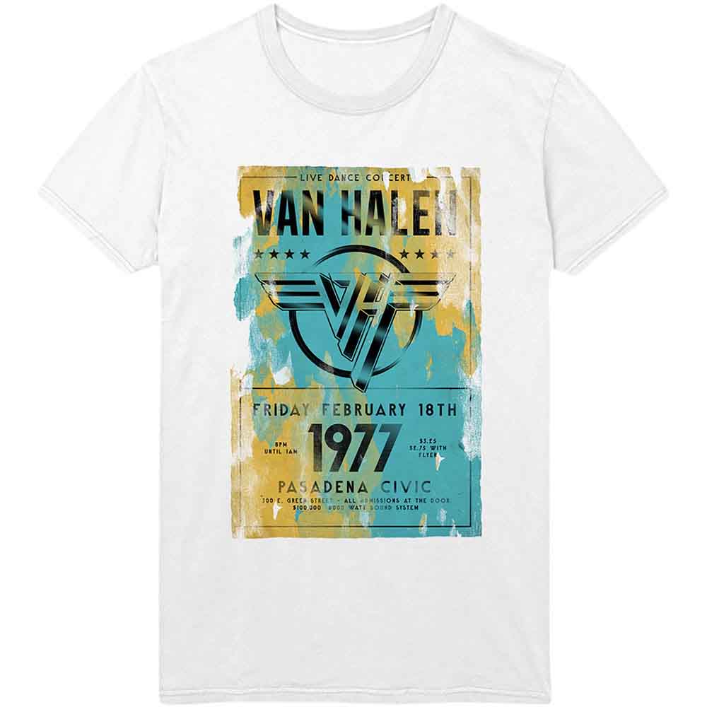 Van Halen - Pasadena '77 White