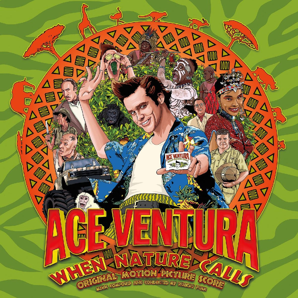 Various Artists - Ace Ventura: When Nature Calls: Original Motion Picture Score (Indie Exclusive, Red, White & Blue Splatter Colored Vinyl)