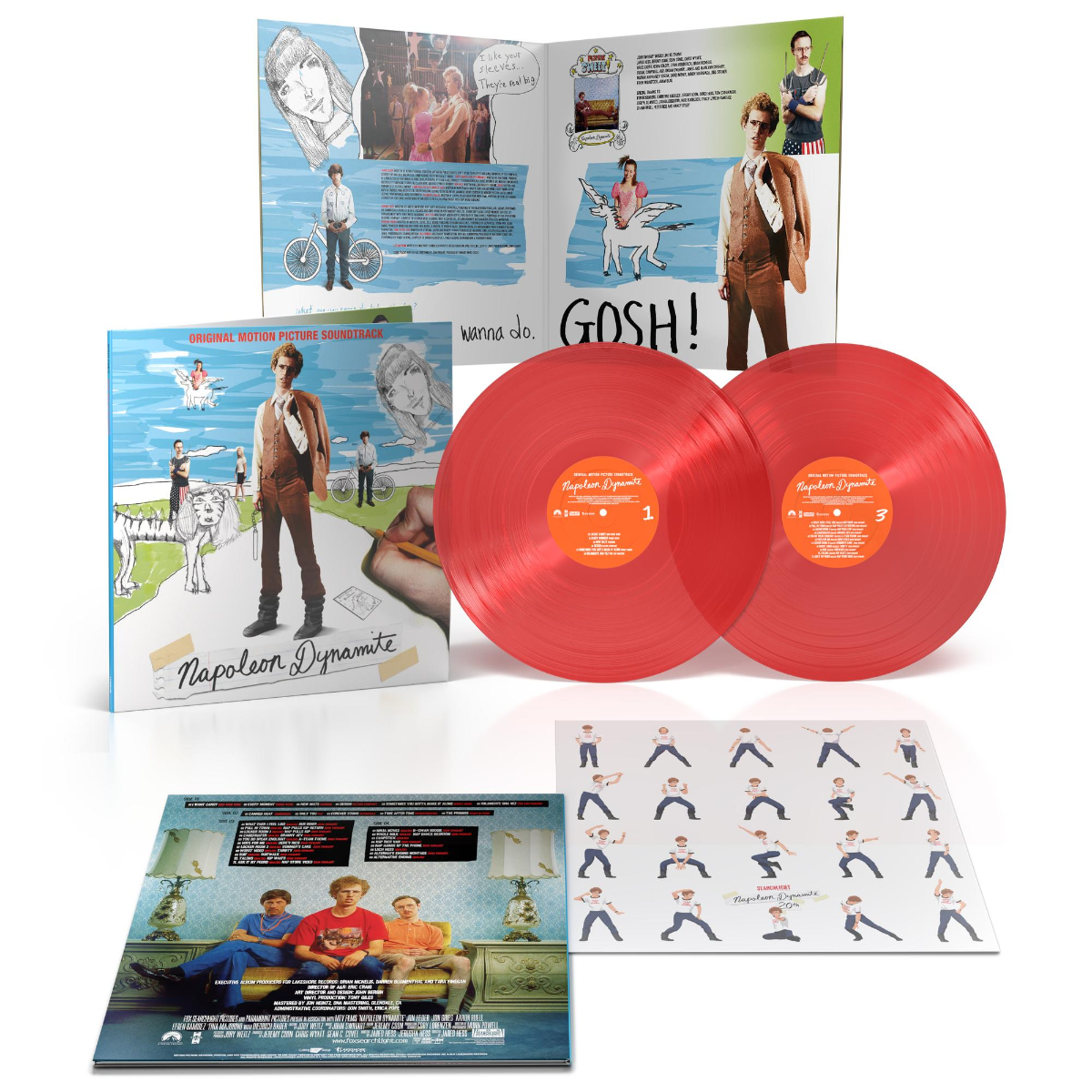 Various Artists - Napoleon Dynamite (Original Score) (Anniversary Edition, Transparent Ruby Colored Vinyl) (2 Lp's)