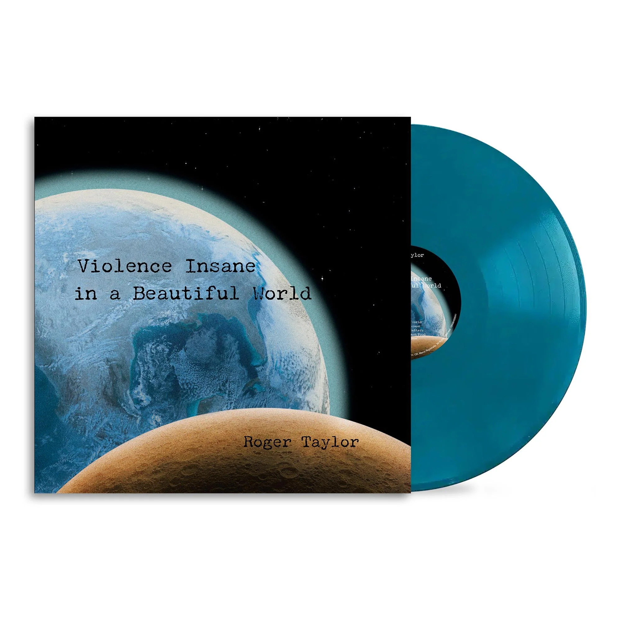 Roger Taylor - Violence Insane In A Beautiful World (180G) [Earth Blue Vinyl]