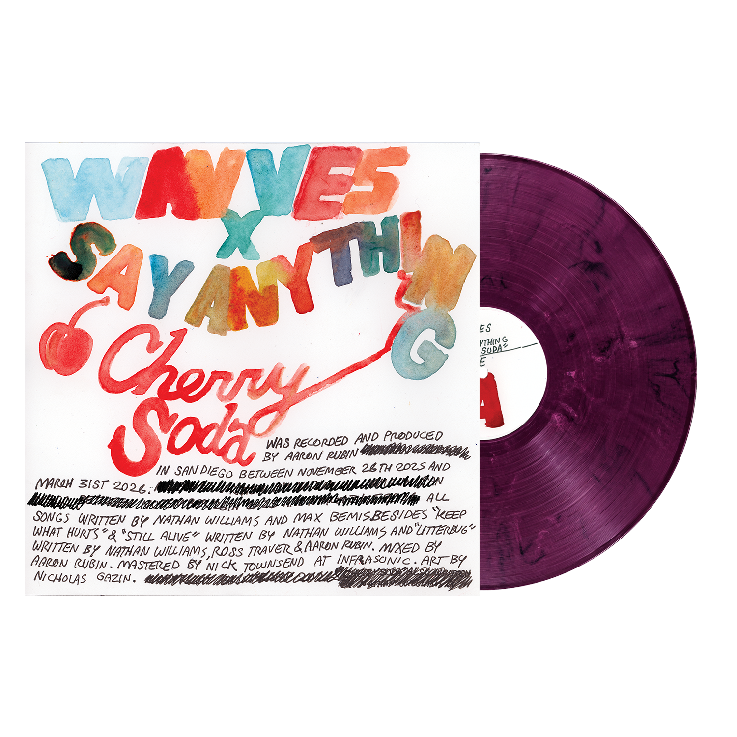 Wavves X Say Anything - Cherry Soda [Eco Purple-Pink LP]