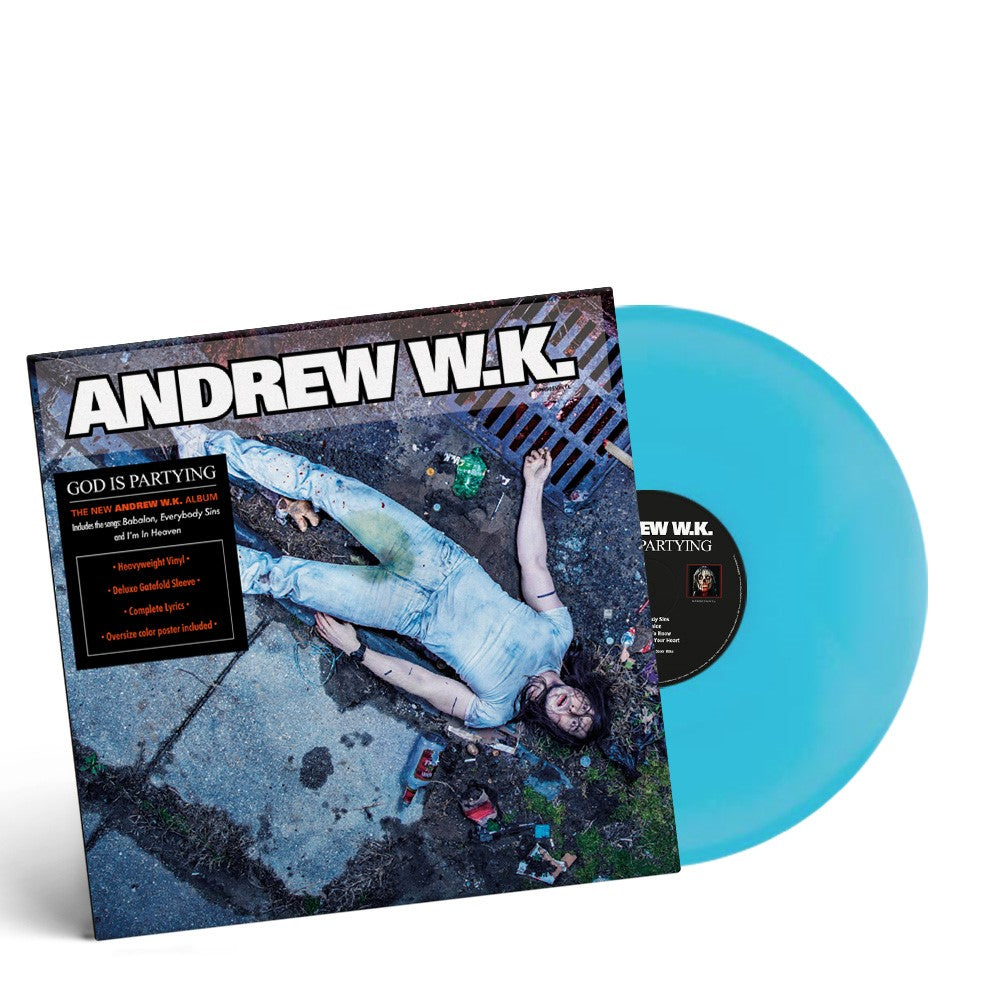 Buy Andrew W.K. - God Is Partying (Indie Exclusive, Turquoise Vinyl w/ Poster)