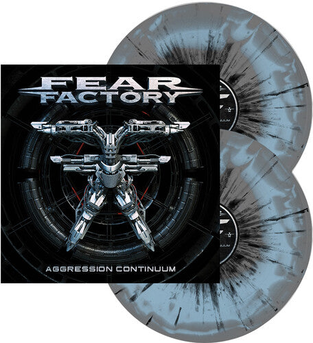 Buy Fear Factory - Aggression Continuum (Gray & Light Blue Swirl w/ Black Splatter 2xLP Limited Edition Vinyl)