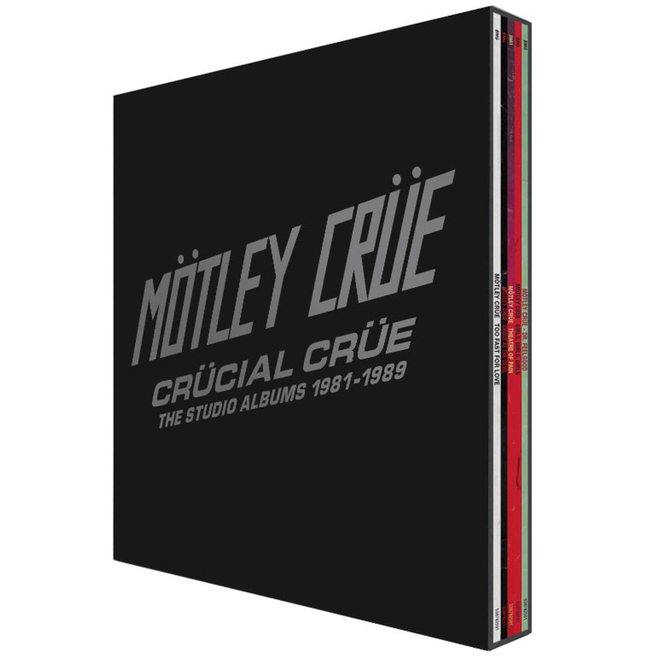 Order Mötley Crüe - Crucial Crue: The Studio Albums 1981-1989 (Limited Edition 5LP Box Set, Colored Vinyl)