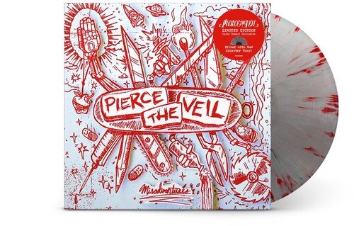 Order Products Pierce the Veil - Misadventures (Indie Exclusive, Limited Edition, Silver w/Red Splatter Vinyl)