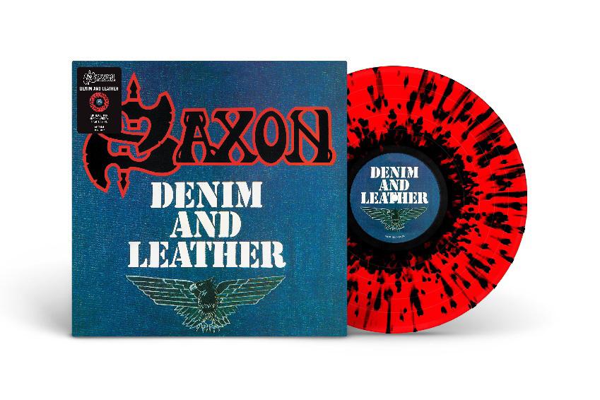 Buy Saxon - Denim And Leather (Indie Exclusive, Red & Black Splatter Vinyl)