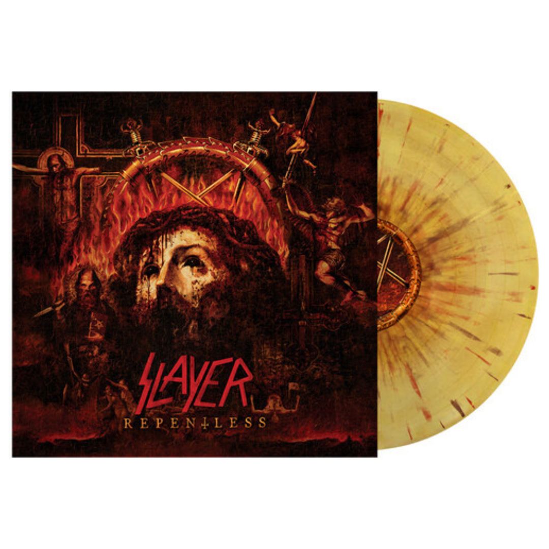 Buy Slayer - Repentless (Indie Exclusive, Limited Edition, Beer Mustard Swirl w/ Red & Brown Splatter Vinyl)